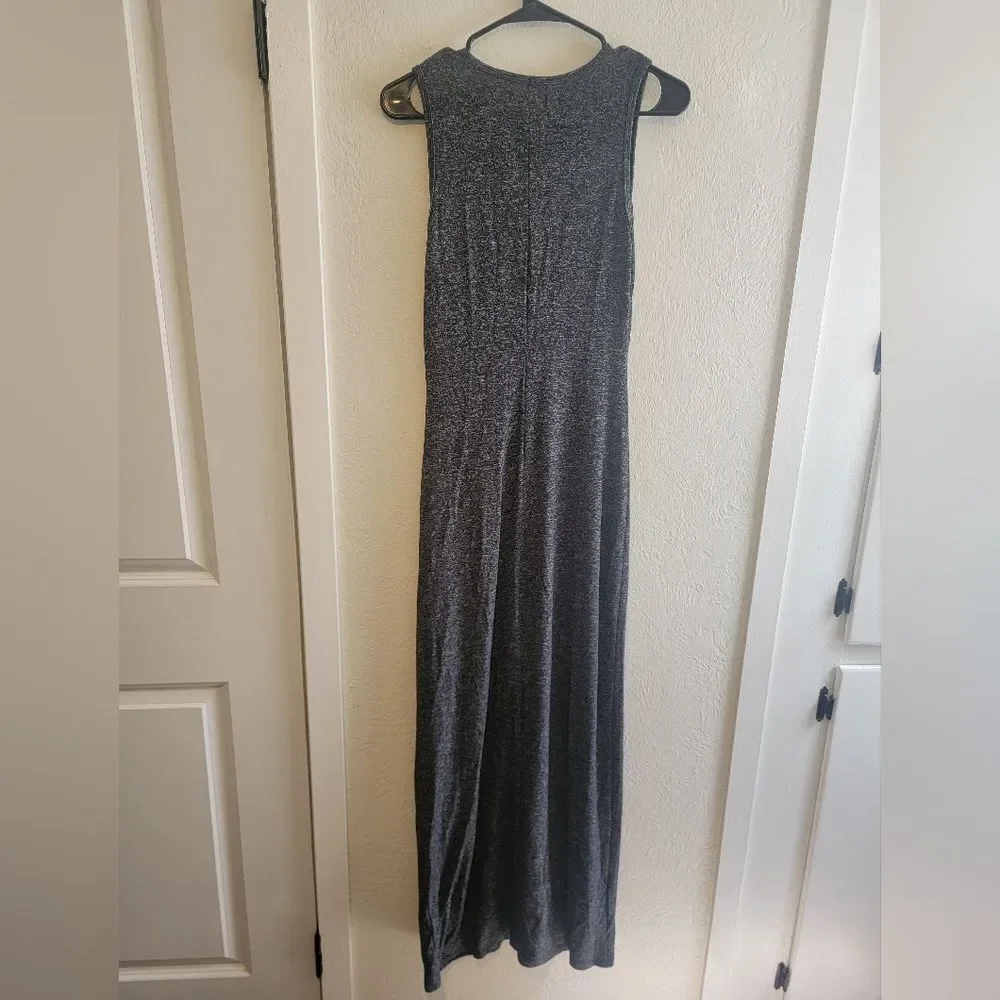 Abercrombie Fitch Knotted Ruched Sleevless Maxi Dress Medium Stretch
